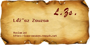 Lősz Zsuzsa névjegykártya